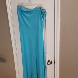Strapless maxi dress